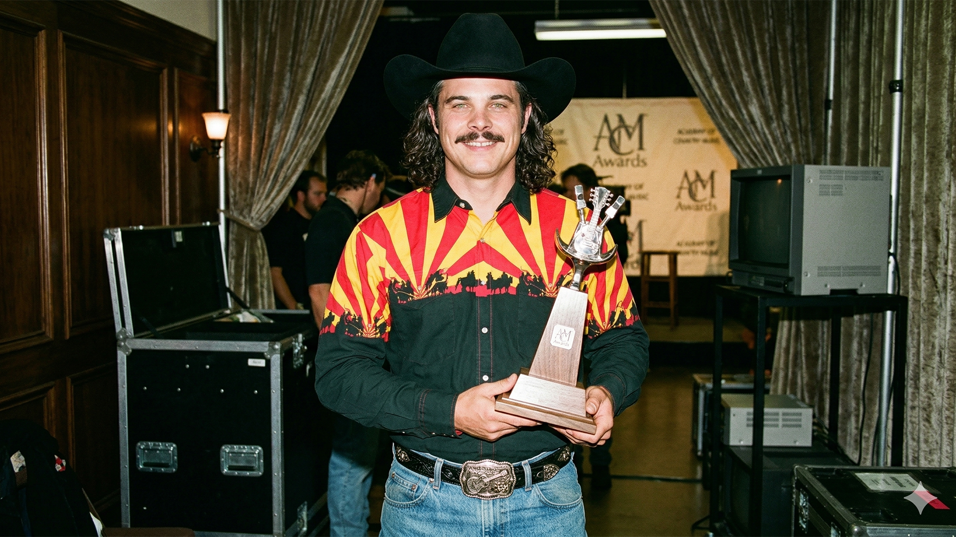 Brian receiving the ACM Award for Most Versatile Musician, Nashville, Tennessee, 1997