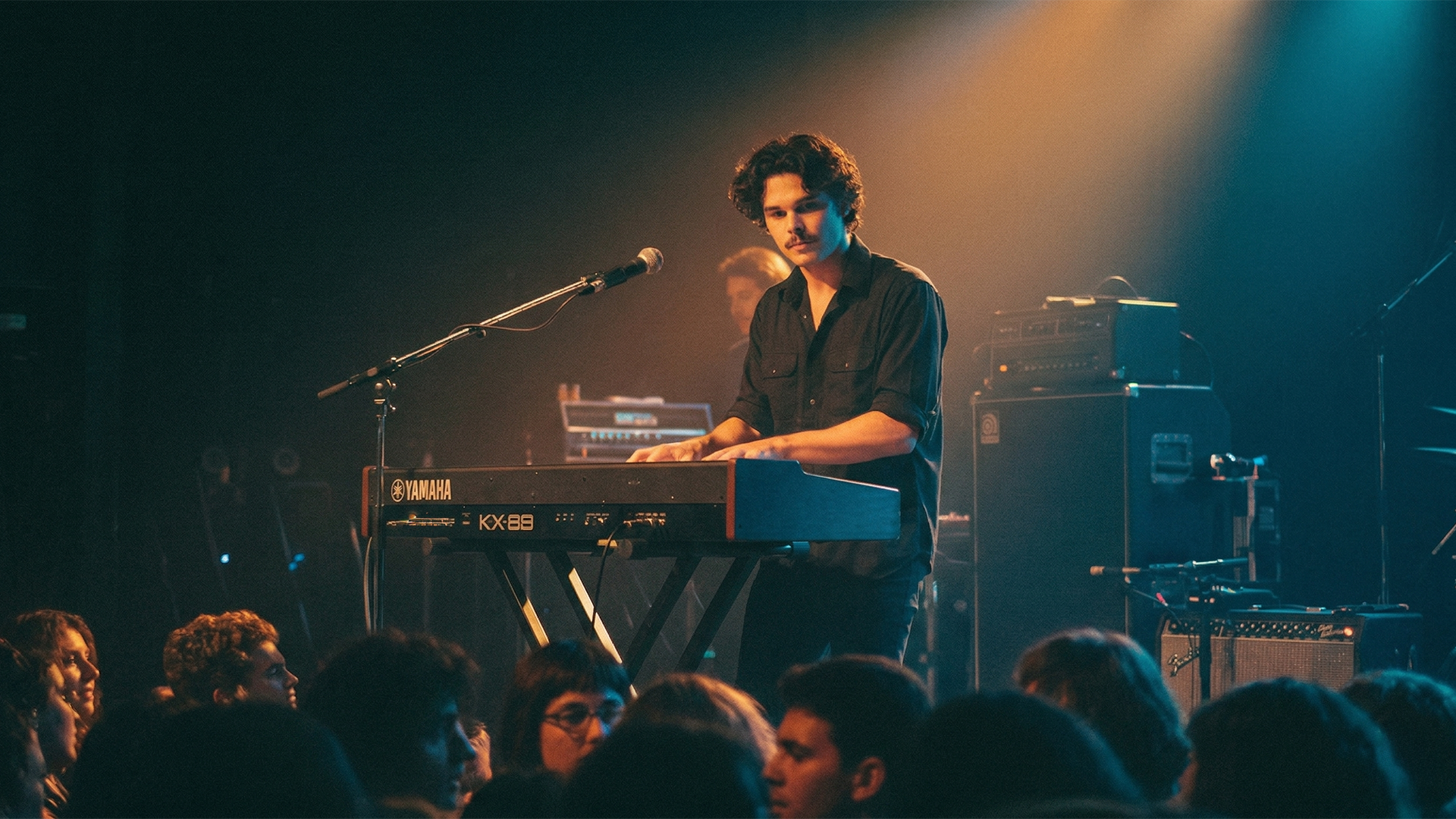 Brian performing with J.J. Cale on Austin City Limits, Austin, Texas, 1985