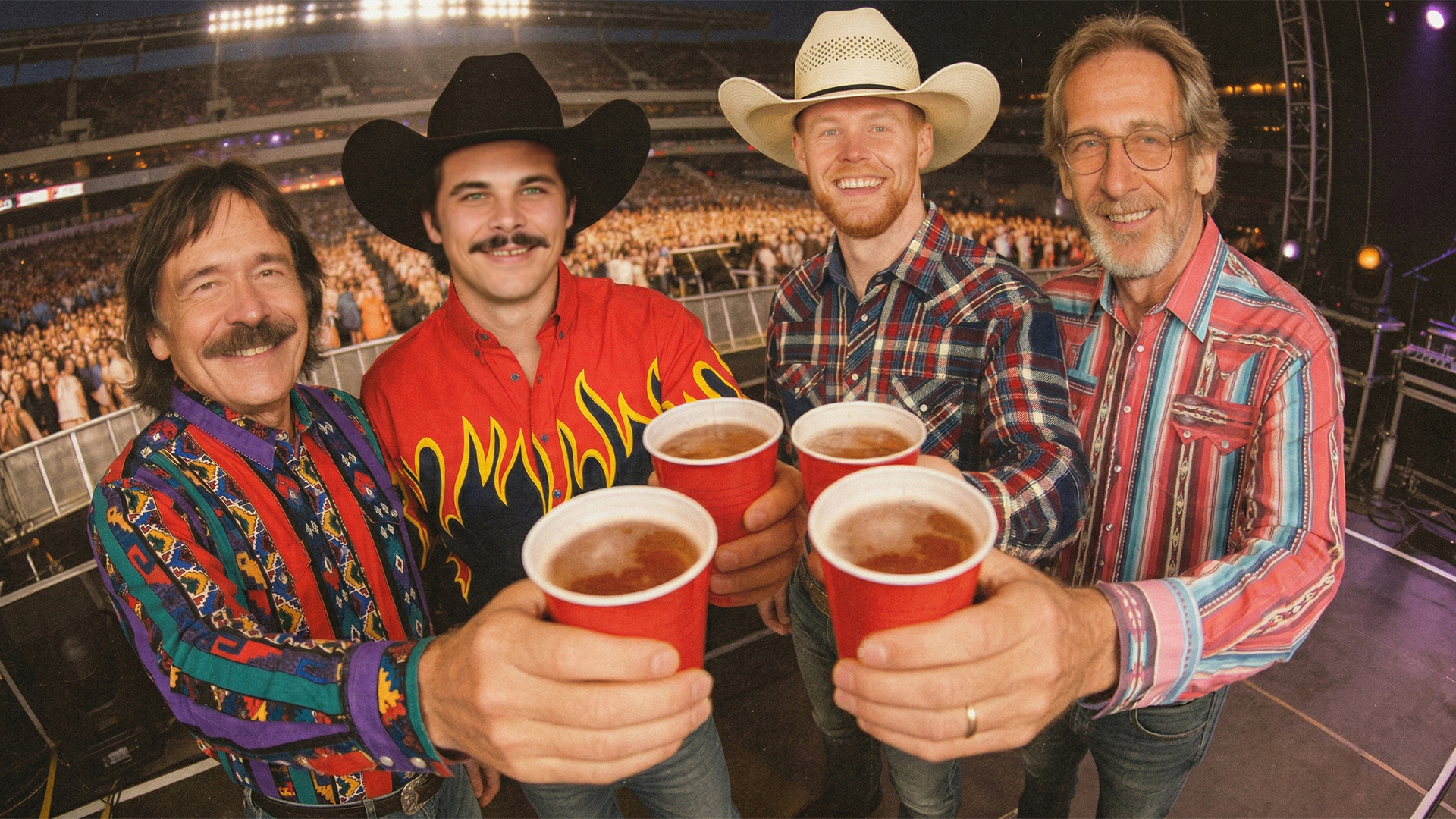 Bakersfield USO tour, Mildenhall, UK, 1994