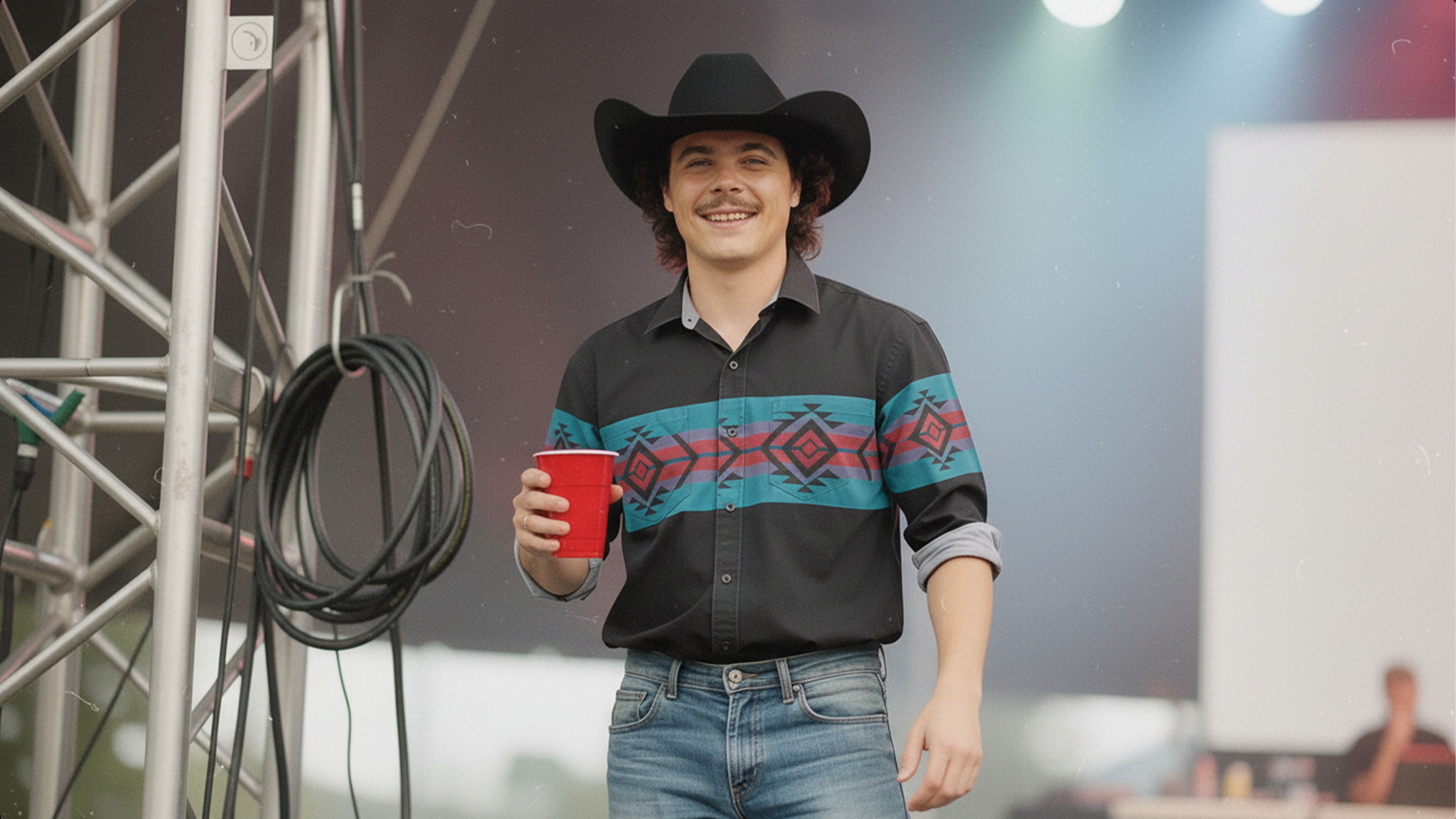 Brian Backstage USO tour, Kaiserslautern, Germany, 1994