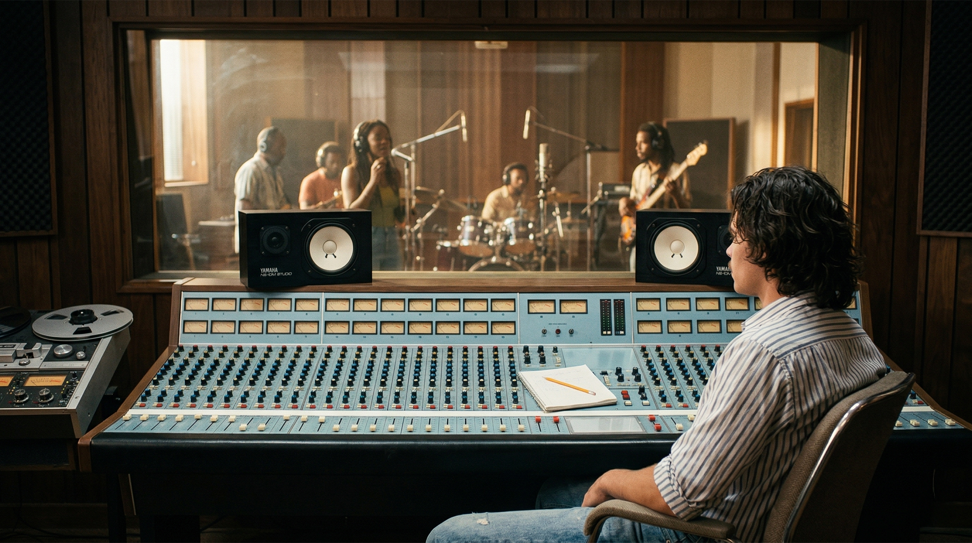 Brian Recording Black Uhuru, NYC, 1980