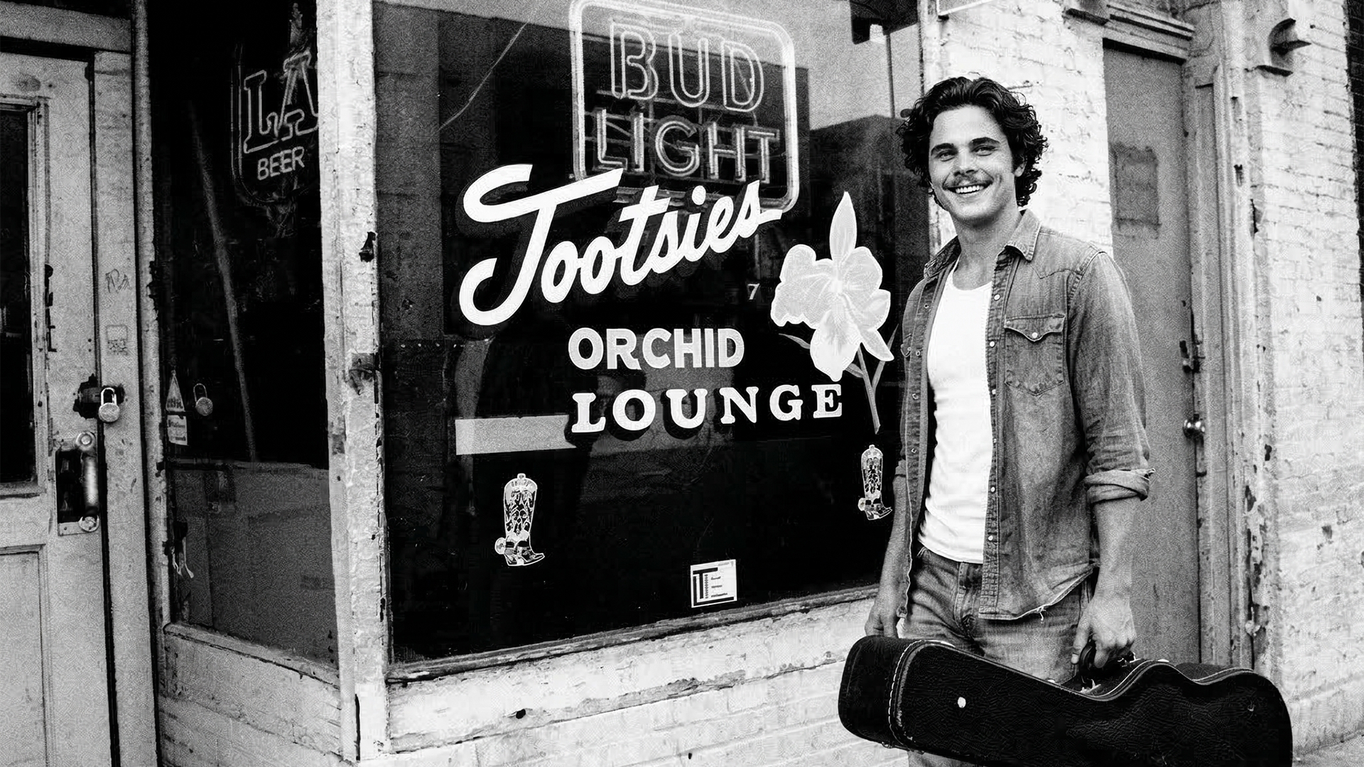 Brian showing up for a gig at Tootsies Orchard Lounge, Nashville, Tennessee, 1984