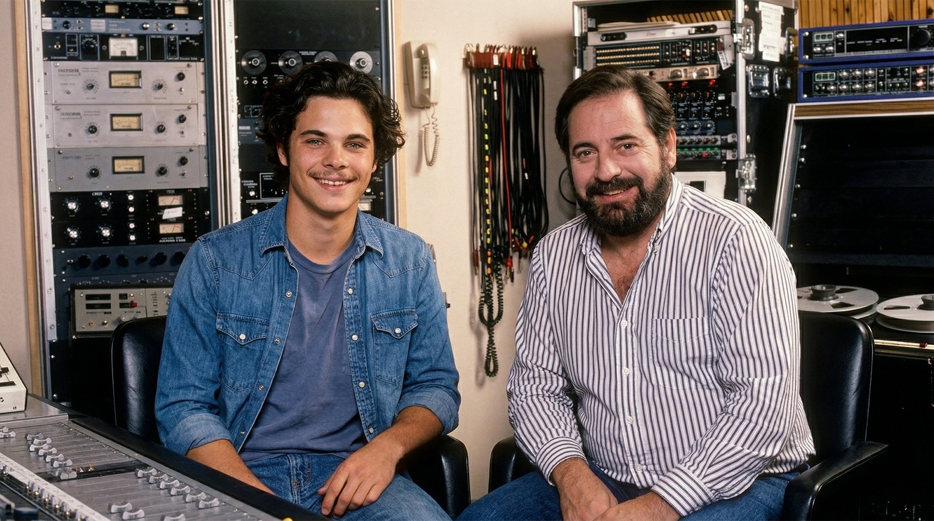 Brian and Phil Ramone, Studio R1, NYC, 1980