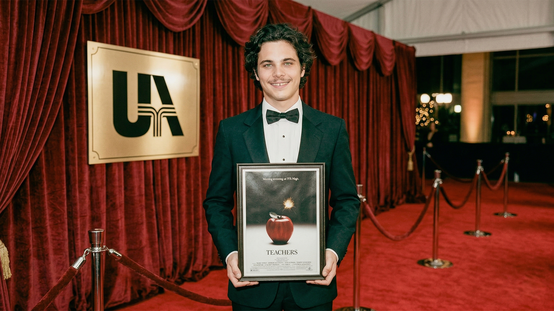 Brian receiving official recognition for his work on the Teachers soundtrack, Nashville, Tennessee, 1984