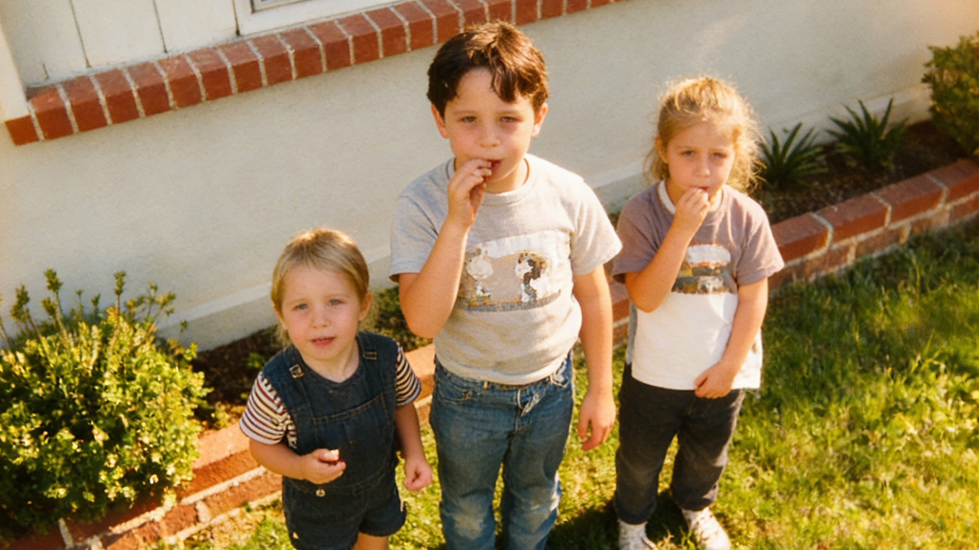 Robert, Brian, and Veronica (The Walton Kids), Glendale, California, 1971