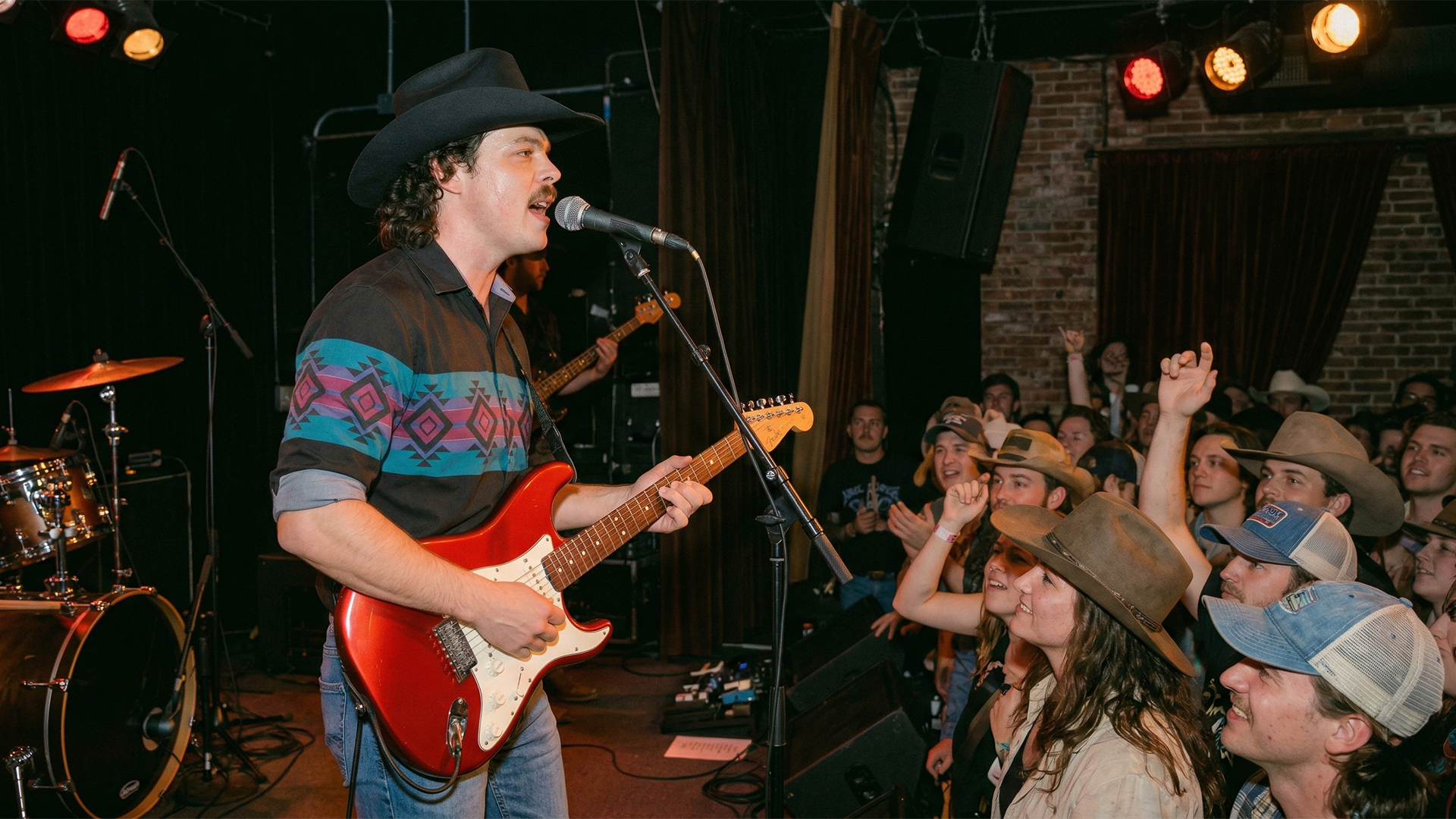 Brian yodeling at the NCO Club in Grafenwöhr, Germany, 1994