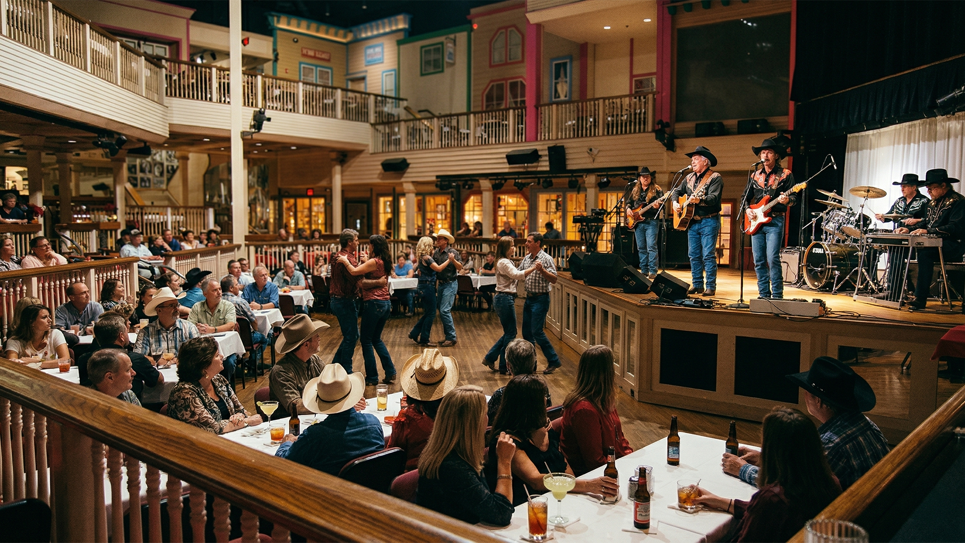 Brian performing with the Buckaroos and guest Junior Johnson at the Chrystal Palace in Bakersfield, CA, 2000