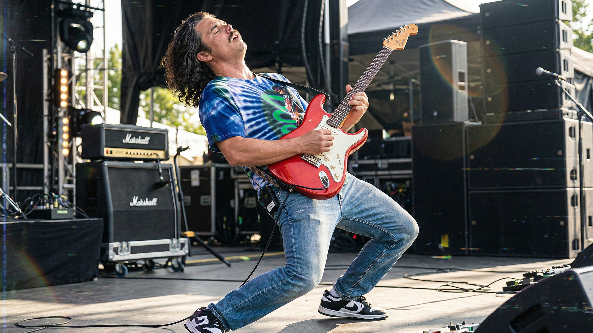 Brian performing live with the Santana Revival Band in Camarillo, Ca, 2005